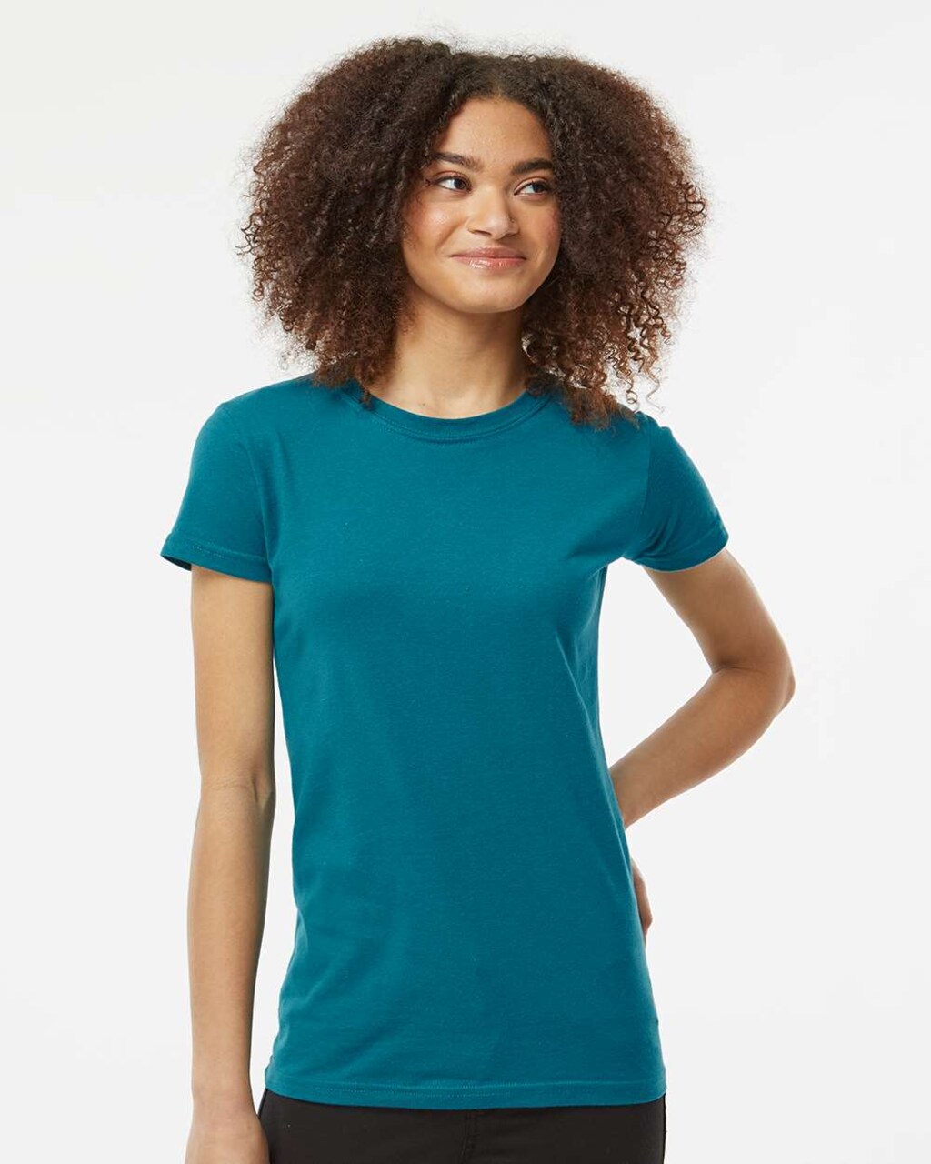 Tultex® Women's Fine Jersey Slim Fit Short Sleeve Crewneck T-Shirt